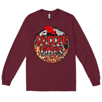 Burgundy soccer vibes Long Sleeve Tee - MaliasSmallBusiness