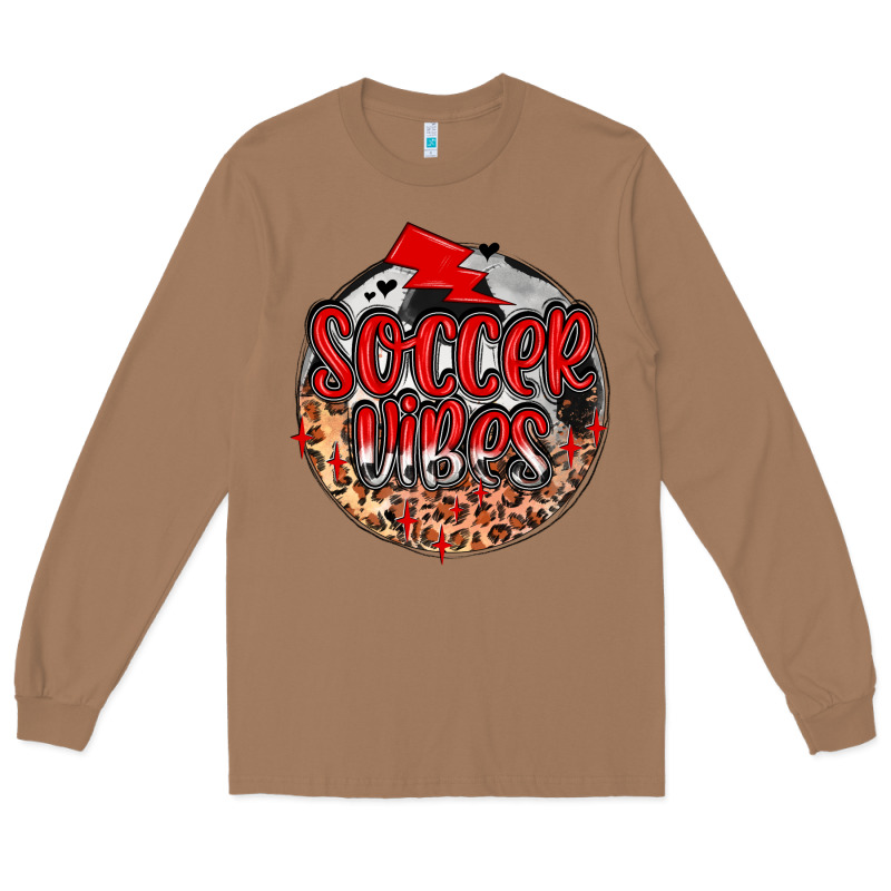 Soccer Vibes Long Sleeve Tee by MaliasSmallBusiness | Teevron