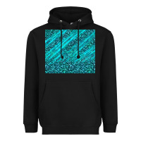 Black blue glitter with leopard pattern Heavyweight Hoodie - TumblerDesignByShophia