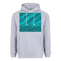 Heather Grey blue glitter with leopard pattern Heavyweight Hoodie - TumblerDesignByShophia