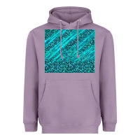 Lavender blue glitter with leopard pattern Heavyweight Hoodie - TumblerDesignByShophia