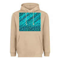 Mushroom blue glitter with leopard pattern Heavyweight Hoodie - TumblerDesignByShophia