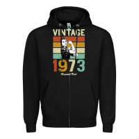 Black Vintage 1973 Orginial Parts Zipper Hoodie - Bettercallsaul