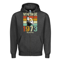 Charcoal Heather Vintage 1973 Orginial Parts Zipper Hoodie - Bettercallsaul