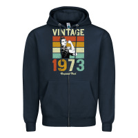 Navy Vintage 1973 Orginial Parts Zipper Hoodie - Bettercallsaul