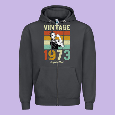 Vintage 1973 Orginial Parts Zipper Hoodie Designed By Bettercallsaul