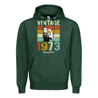 Sports Green Vintage 1973 Orginial Parts Zipper Hoodie - Bettercallsaul