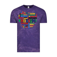 Cloud Purple autism heart Vintage Tee - MaliasSmallBusiness