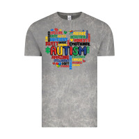 Cloud Rock autism heart Vintage Tee - MaliasSmallBusiness
