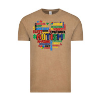Vintage Coffee autism heart Vintage Tee - MaliasSmallBusiness
