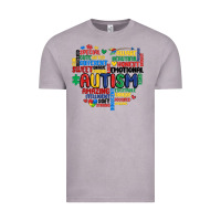 Vintage Zinc autism heart Vintage Tee - MaliasSmallBusiness