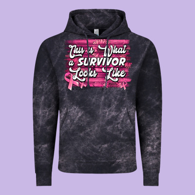 This Is What A Survivor Looks Like Breast Cancer Awareness Vintage Hoodie Designed By Jasminsmagicworld