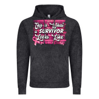 Vintage Black this is what a survivor looks like breast cancer awareness Vintage Hoodie - Jasminsmagicworld