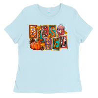 Baby Blue blessed thanksgiving Ladies Tee - FaDigitalArtStudio