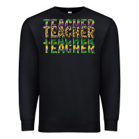 Black teacher mardi gras Premium Sweatshirt - CowGirlArtShop