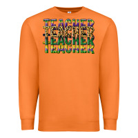 Carrot teacher mardi gras Premium Sweatshirt - CowGirlArtShop