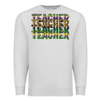 Dove Grey teacher mardi gras Premium Sweatshirt - CowGirlArtShop