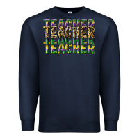 Navy teacher mardi gras Premium Sweatshirt - CowGirlArtShop