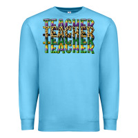 Ocean Blue teacher mardi gras Premium Sweatshirt - CowGirlArtShop