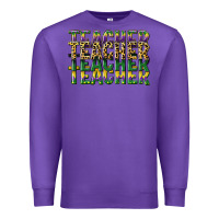 Purple teacher mardi gras Premium Sweatshirt - CowGirlArtShop
