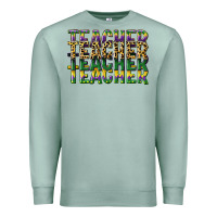 Seafoam teacher mardi gras Premium Sweatshirt - CowGirlArtShop