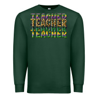Sports Green teacher mardi gras Premium Sweatshirt - CowGirlArtShop