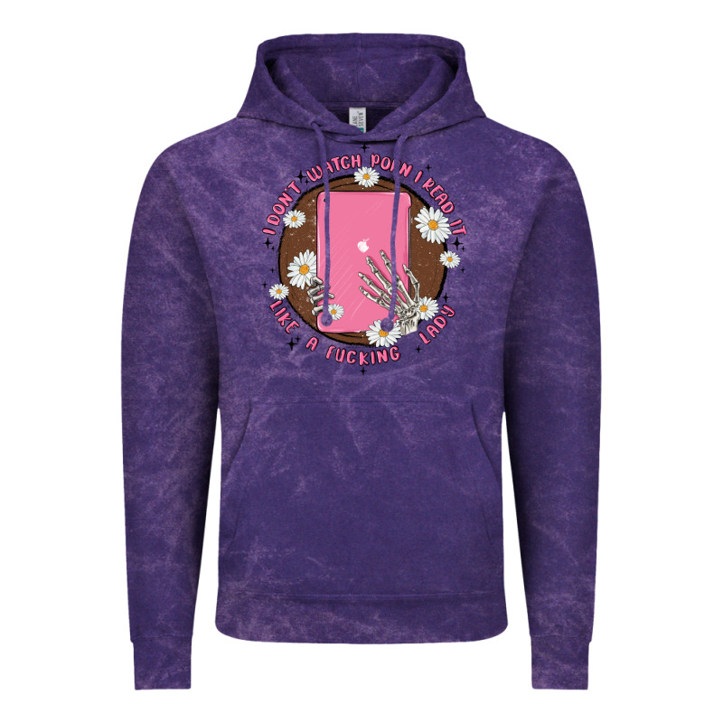 I Don't Watch Prn I Read It Like A Fucking Lady Vintage Hoodie by MaliasSmallBusiness | Teevron