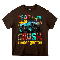 Chocolate Brown ready to school crush kindergarten Heavy Core Tee - AdoDesignShop