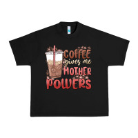 Black coffee gives me mother powers Urban Heavy Tee - MaliasSmallBusiness