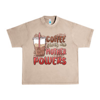 French Oak coffee gives me mother powers Urban Heavy Tee - MaliasSmallBusiness