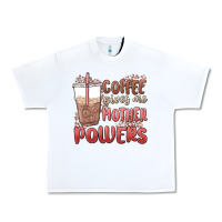 White coffee gives me mother powers Urban Heavy Tee - MaliasSmallBusiness