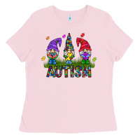 Bubblegum Pink autism Gnome Ladies Tee - CowhideDigitalArt