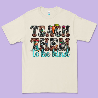 Teach Them To Be Kind Premium Tee Designed By Jahusdesignshop