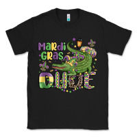 Black mardi gras dude alligator Classic Tee - MaliasSmallBusiness