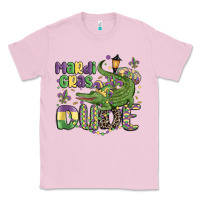 Bubblegum Pink mardi gras dude alligator Classic Tee - MaliasSmallBusiness