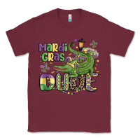Burgundy mardi gras dude alligator Classic Tee - MaliasSmallBusiness