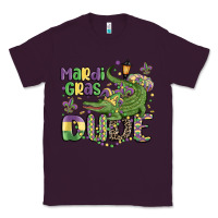 Plum mardi gras dude alligator Classic Tee - MaliasSmallBusiness