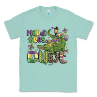 Seafoam mardi gras dude alligator Classic Tee - MaliasSmallBusiness