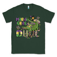 Sports Green mardi gras dude alligator Classic Tee - MaliasSmallBusiness