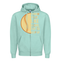 Seafoam I Know I Play Like A Girl Try To Keep Up Softball Zipper Hoodie - Bettercallsaul