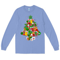Colony Blue nurse christmas tree Long Sleeve Tee - MaliasSmallBusiness