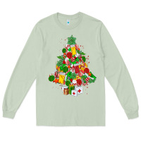 Matcha nurse christmas tree Long Sleeve Tee - MaliasSmallBusiness