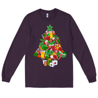 Plum nurse christmas tree Long Sleeve Tee - MaliasSmallBusiness