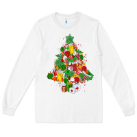 White nurse christmas tree Long Sleeve Tee - MaliasSmallBusiness