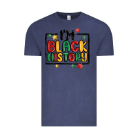 Vintage Denim i'm black history Vintage Tee - MaliasSmallBusiness
