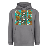 Storm cowhide mama with rustic teal wood Heavyweight Hoodie - TumblerDesignByShophia