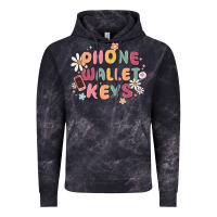 Cloud Black phone wallet keys Vintage Hoodie - MaliasSmallBusiness