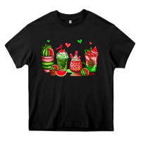 Black watermelon coffee cups Heavy Core Tee - AdoDesignShop