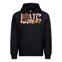 Black Easter love dog paw Urban Hoodie - BundleAndBundleShop