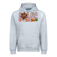 Heather Grey Easter love dog paw Urban Hoodie - BundleAndBundleShop